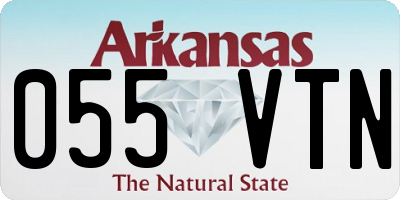 AR license plate 055VTN