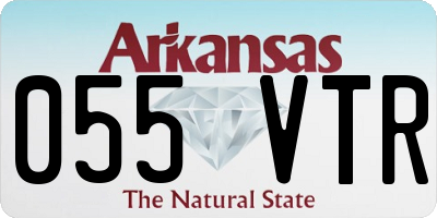 AR license plate 055VTR