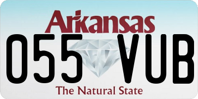 AR license plate 055VUB