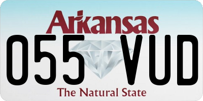 AR license plate 055VUD