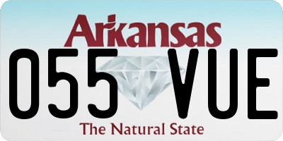 AR license plate 055VUE