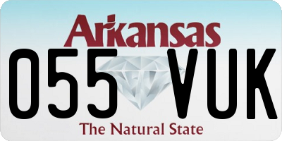 AR license plate 055VUK