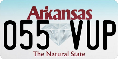 AR license plate 055VUP