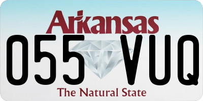 AR license plate 055VUQ