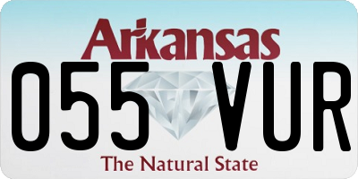 AR license plate 055VUR
