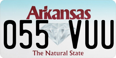 AR license plate 055VUU