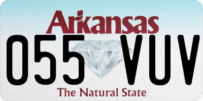AR license plate 055VUV