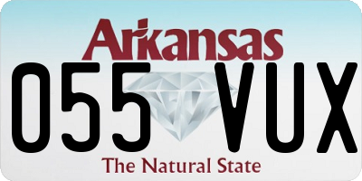AR license plate 055VUX