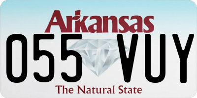 AR license plate 055VUY