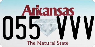 AR license plate 055VVV