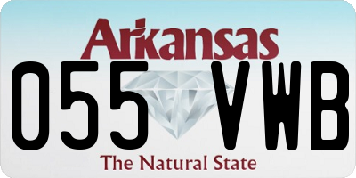 AR license plate 055VWB