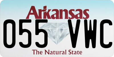 AR license plate 055VWC