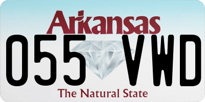 AR license plate 055VWD