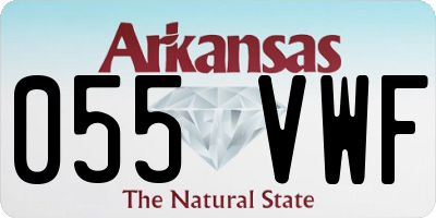 AR license plate 055VWF