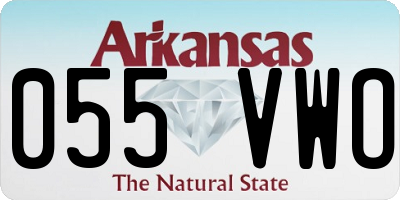 AR license plate 055VWO