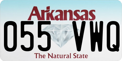 AR license plate 055VWQ