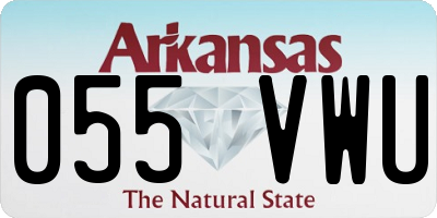 AR license plate 055VWU