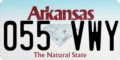 AR license plate 055VWY