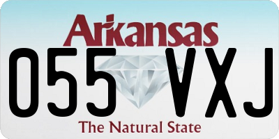 AR license plate 055VXJ