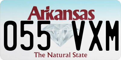 AR license plate 055VXM