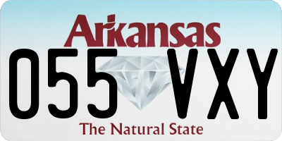 AR license plate 055VXY