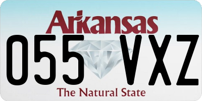 AR license plate 055VXZ
