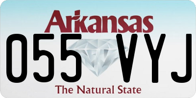 AR license plate 055VYJ