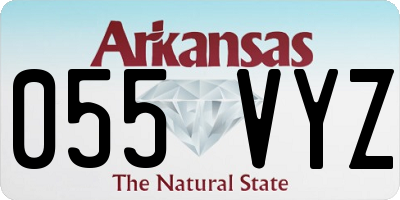 AR license plate 055VYZ