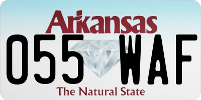 AR license plate 055WAF