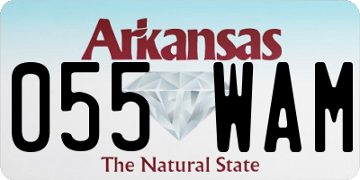 AR license plate 055WAM
