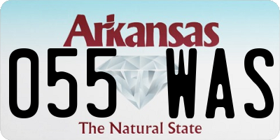 AR license plate 055WAS
