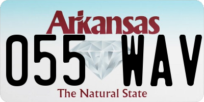 AR license plate 055WAV