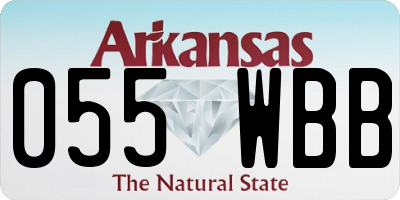 AR license plate 055WBB