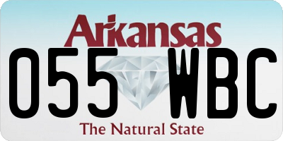 AR license plate 055WBC
