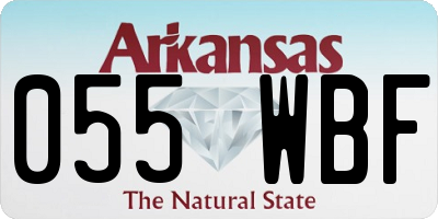 AR license plate 055WBF