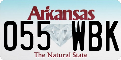 AR license plate 055WBK
