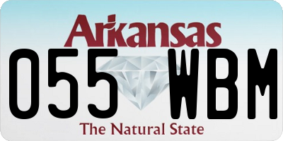 AR license plate 055WBM