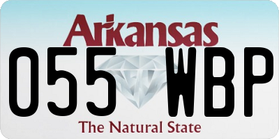 AR license plate 055WBP
