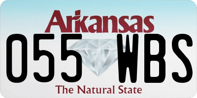 AR license plate 055WBS