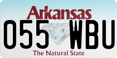 AR license plate 055WBU