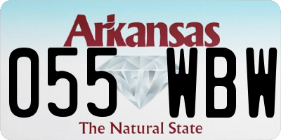 AR license plate 055WBW
