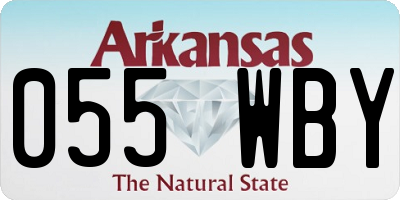 AR license plate 055WBY