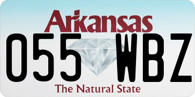 AR license plate 055WBZ
