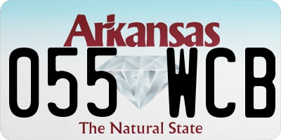 AR license plate 055WCB