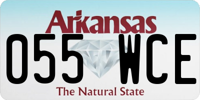 AR license plate 055WCE