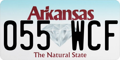 AR license plate 055WCF