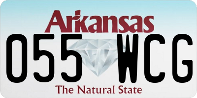 AR license plate 055WCG