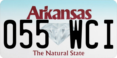 AR license plate 055WCI