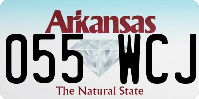 AR license plate 055WCJ