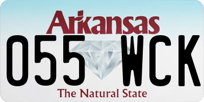 AR license plate 055WCK